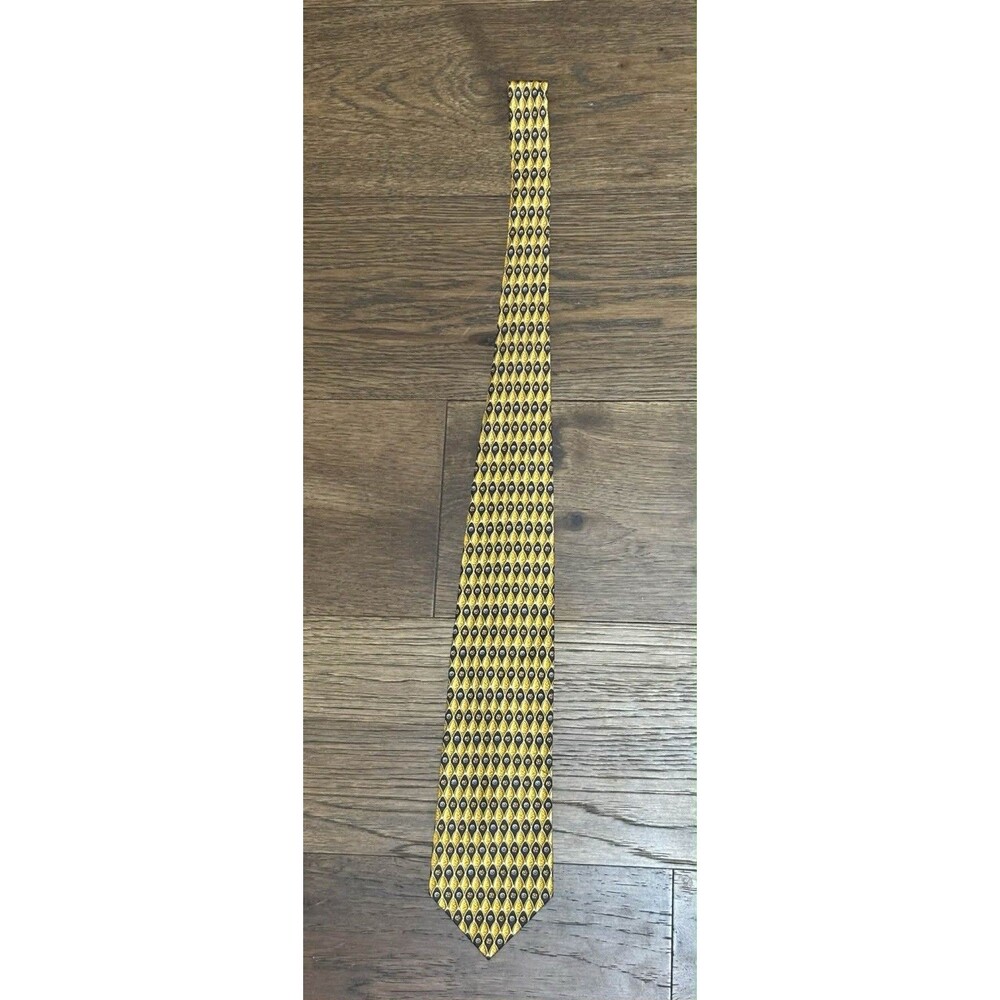 Vintage BURBERRY’S of London 100% Pure Silk Tie Necktie Hand Sewn In USA